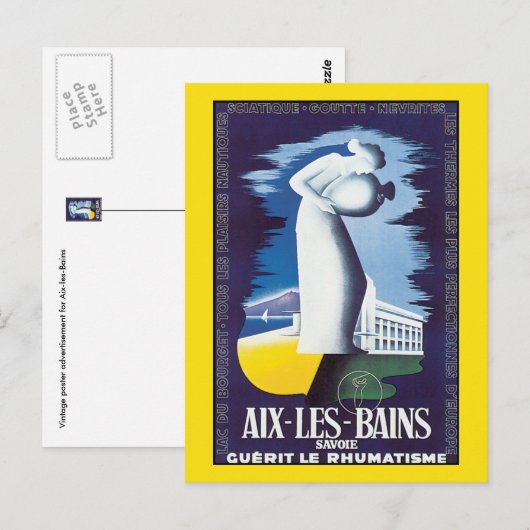 Briefkaart: Aix-les-Bains - Healing Waters Briefkaart (Voorkant / Achterkant)