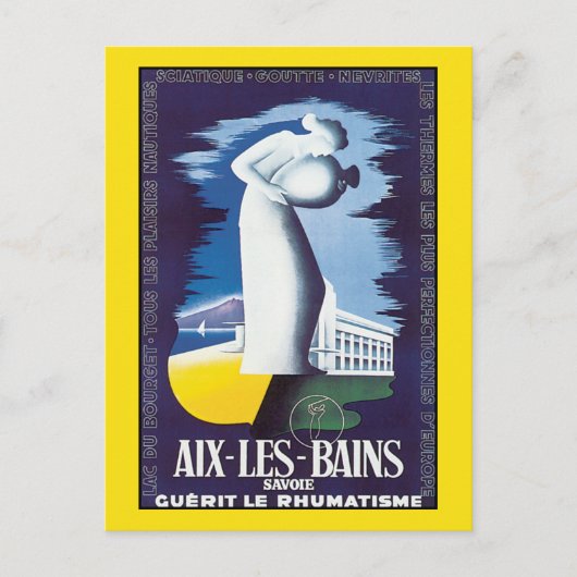 Briefkaart: Aix-les-Bains - Healing Waters Briefkaart (Voorkant)