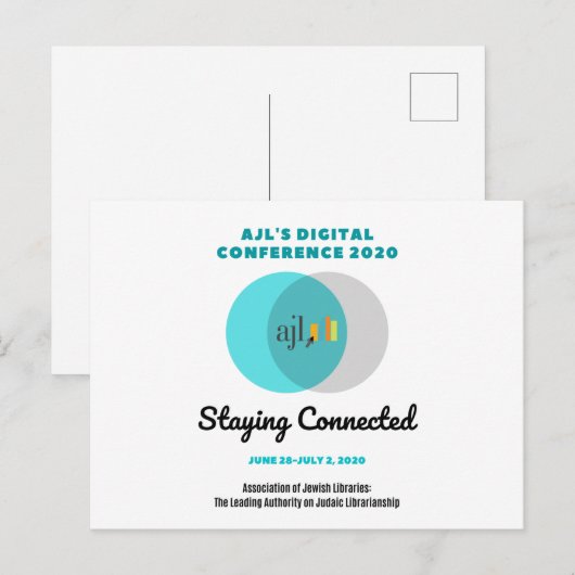 Briefkaart AJL Digital Conference 2020 (Voorkant / Achterkant)