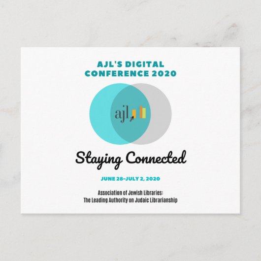 Briefkaart AJL Digital Conference 2020 (Voorkant)