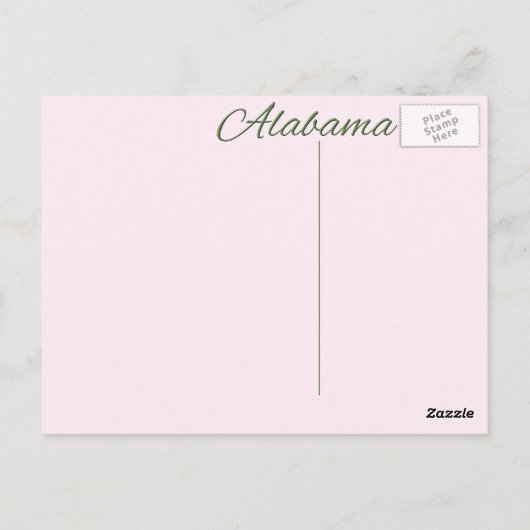BRIEFKAART - ALABAMA (Achterkant)