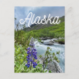 Briefkaart Alaska River Flower