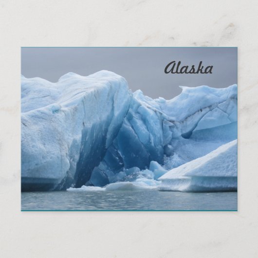 Briefkaart Alaskan Iceberg (Voorkant)