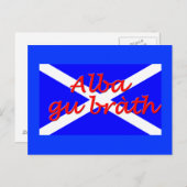 briefkaart "Alba gu brath" (Voorkant / Achterkant)