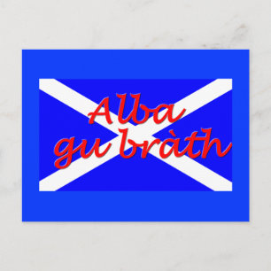 briefkaart "Alba gu brath"