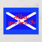 briefkaart "Alba gu brath" (Voorkant)