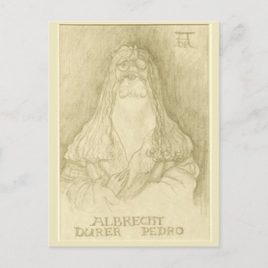 briefkaart "Albrecht Durer Pedro" (Voorkant)