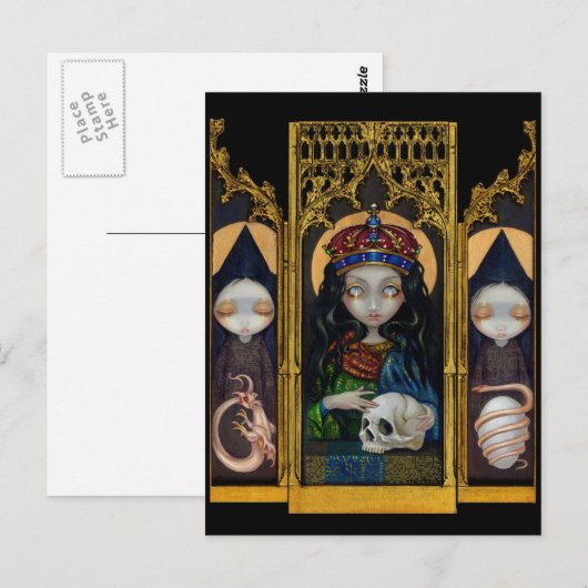 briefkaart "Alchemical Queen" (Voorkant / Achterkant)