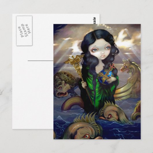 briefkaart "Alchemische Zeeen" (Voorkant / Achterkant)