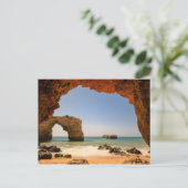 Briefkaart Algarve - Praia de Albandeira - geen te (Staand voorkant)