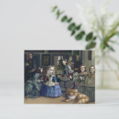 briefkaart "Alice and Las Meninas" (Staand voorkant)