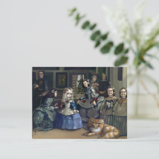briefkaart "Alice and Las Meninas" (Staand voorkant)