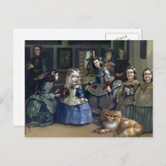 briefkaart "Alice and Las Meninas" (Voorkant / Achterkant)