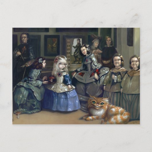 briefkaart "Alice and Las Meninas" (Voorkant)