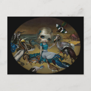 briefkaart "Alice and the Audubon Birds"