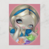 briefkaart "Alice's Tea Party" (Voorkant)