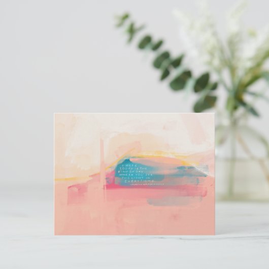 briefkaart "Alles in licht bekijken" (Staand voorkant)