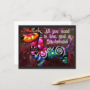 Briefkaart - alles wat je nodig hebt is liefde dac