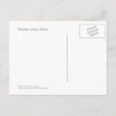 briefkaart "ALOHA VAN MAUI" (Achterkant)