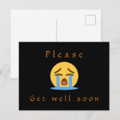 Briefkaart: Alsjeblieft, snel, huilend emoji Briefkaart (Voorkant / Achterkant)
