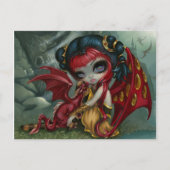 briefkaart "Amber Dragonling" (Voorkant)