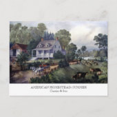 Briefkaart - AMERIKAANSE HOEVE: De zomer (Voorkant)