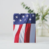Briefkaart Amerikaanse vlag (Staand voorkant)