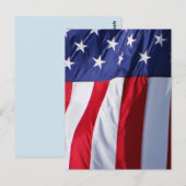 Briefkaart Amerikaanse vlag (Voorkant / Achterkant)