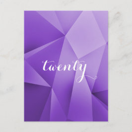 Briefkaart Amethyst Jewel Tones Table Number