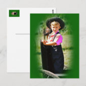 Briefkaart Amish Boy (Voorkant / Achterkant)