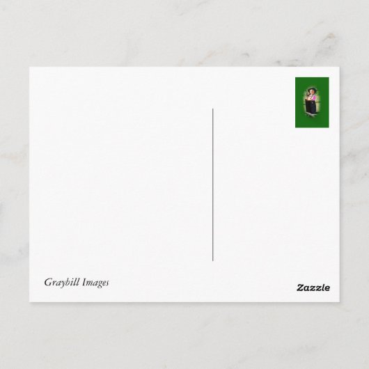 Briefkaart Amish Boy (Achterkant)