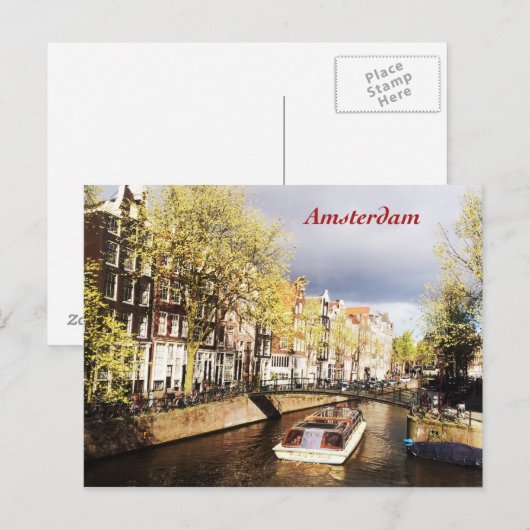 Briefkaart Amsterdam (Voorkant / Achterkant)