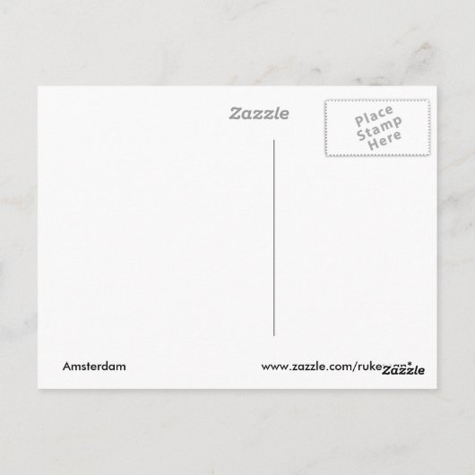 Briefkaart Amsterdam (Achterkant)