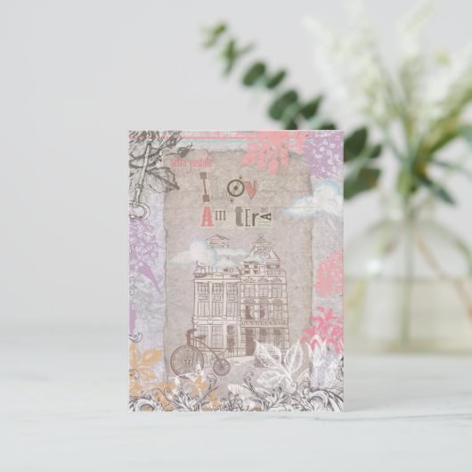  Briefkaart Amsterdam (Staand voorkant)