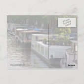 Briefkaart Amsterdam Canal House Boats (Achterkant)