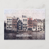 Briefkaart Amsterdam Houses (Voorkant)