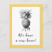 Briefkaart  ananas Verplaatsingsaankondiging (Voorkant)