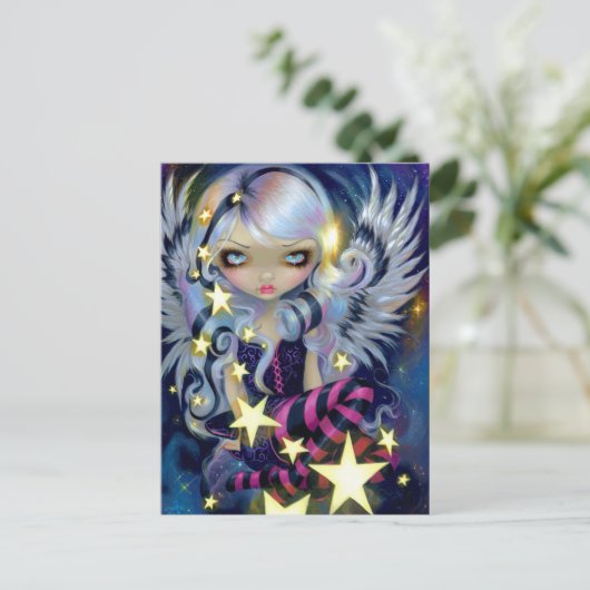 briefkaart "Angel of Starlight" (Staand voorkant)