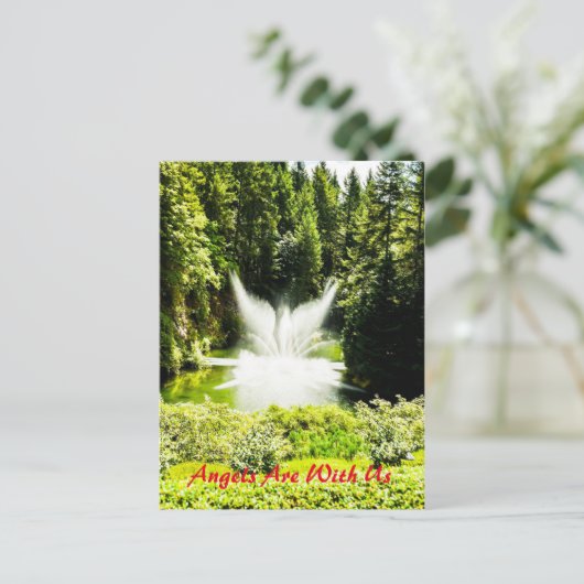 Briefkaart Angels is bij ons (Staand voorkant)