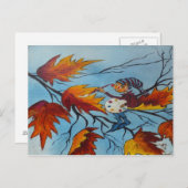 Briefkaart Ann Hayes Pixie Painting (Voorkant / Achterkant)