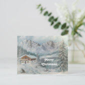 Briefkaart Ann Hayes schildert de Beierse sneeuwdr (Staand voorkant)