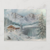 Briefkaart Ann Hayes schildert de Beierse sneeuwdr (Voorkant)