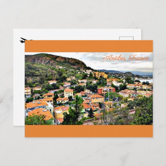 Briefkaart Antibes, Frankrijk (Voorkant / Achterkant)