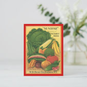 Briefkaart Antiek Burt Co groentezaad (Staand voorkant)