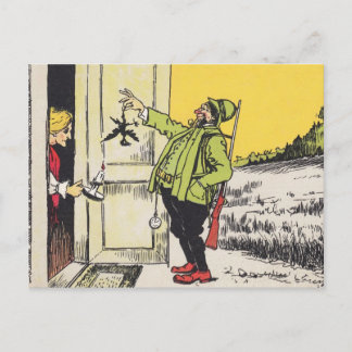 BRIEFKAART ANTIEK REINTRODUCTIE BIRD HUNTER'S WIFE
