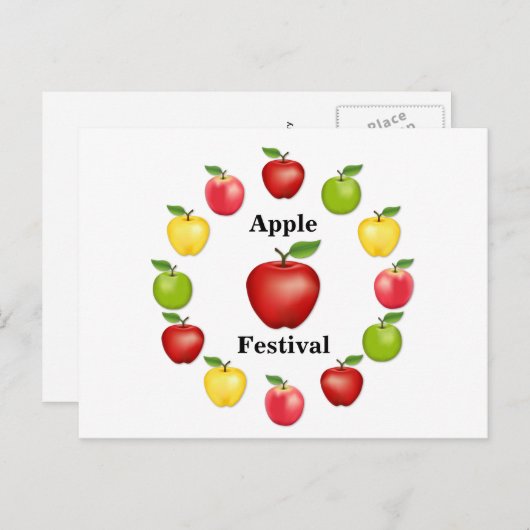 Briefkaart appelen (Voorkant / Achterkant)