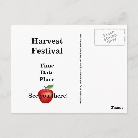 Briefkaart appelen (Achterkant)