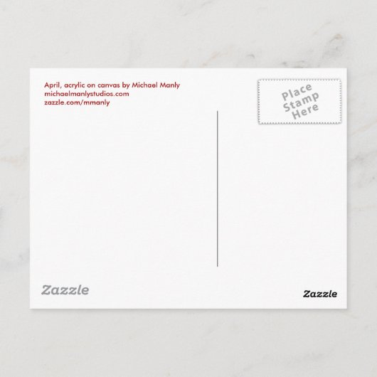 Briefkaart april (Achterkant)