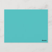Briefkaart Aqua D20-dijgamertabel (Achterkant)