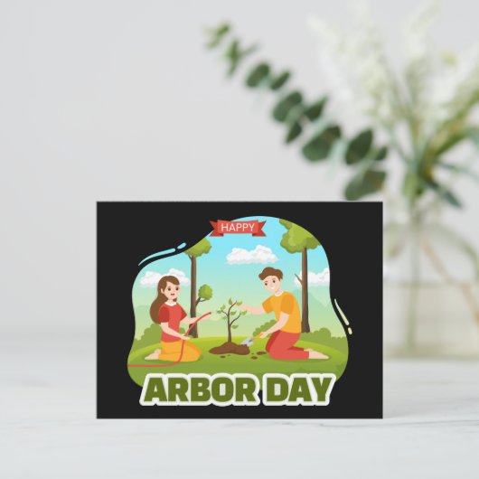 Briefkaart Arbor Day (Staand voorkant)